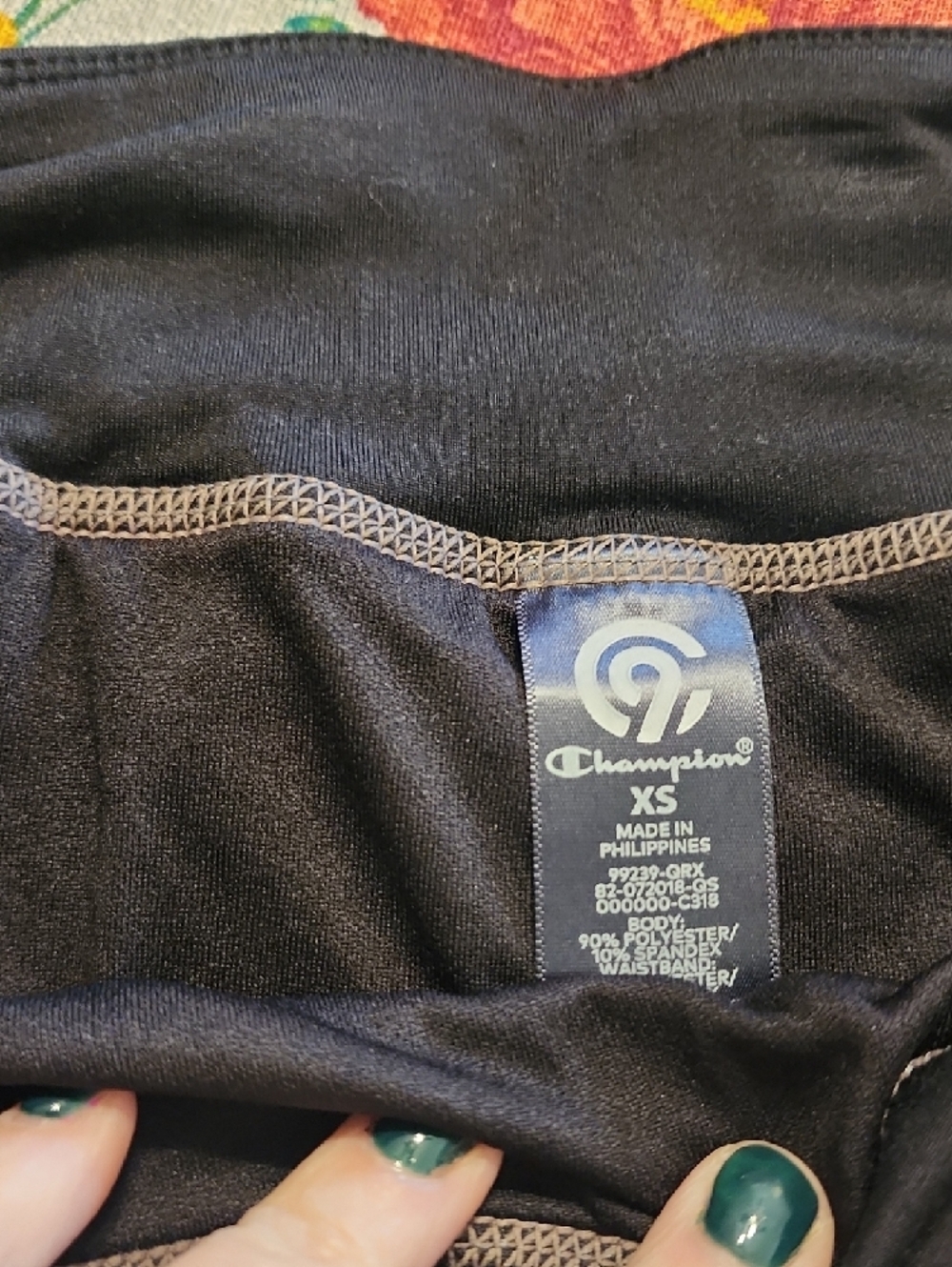 Nike Black Sports Bra with Gray Running Shorts Set - Picture 2 of 3